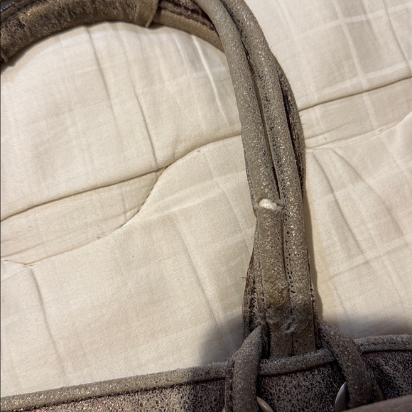 Copper metallic suede bag - Picture 11 of 14